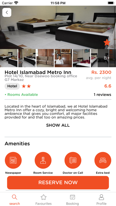 Roomph! PK Hotel Booking App Screenshot