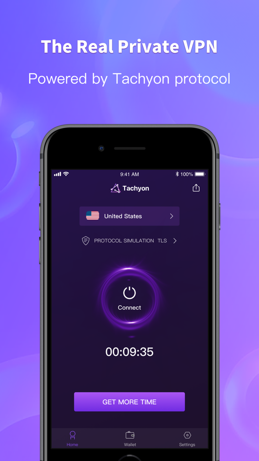 #1. Tachyon VPN - Private Proxy (iOS) 来自: BlockStone LTD