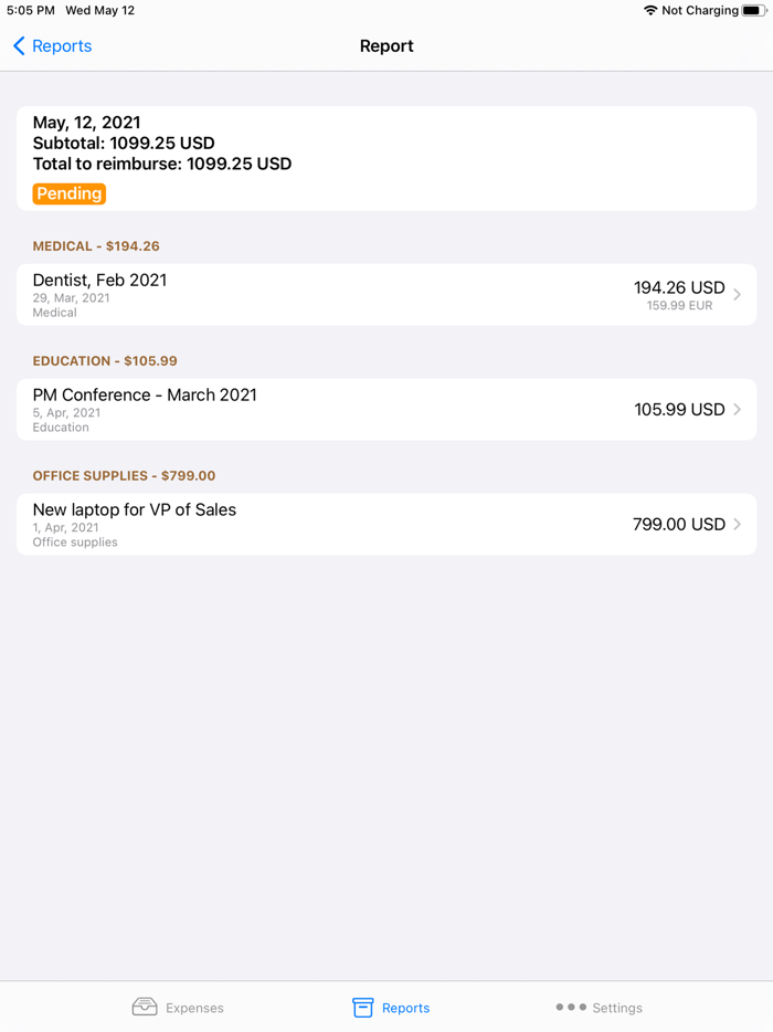 Expense Sensei Track Expenses