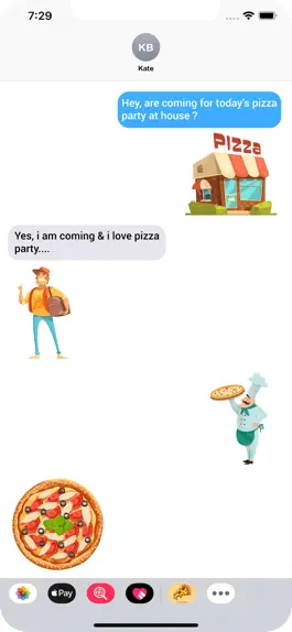 Game screenshot Loving Hot Pizza Stickers hack