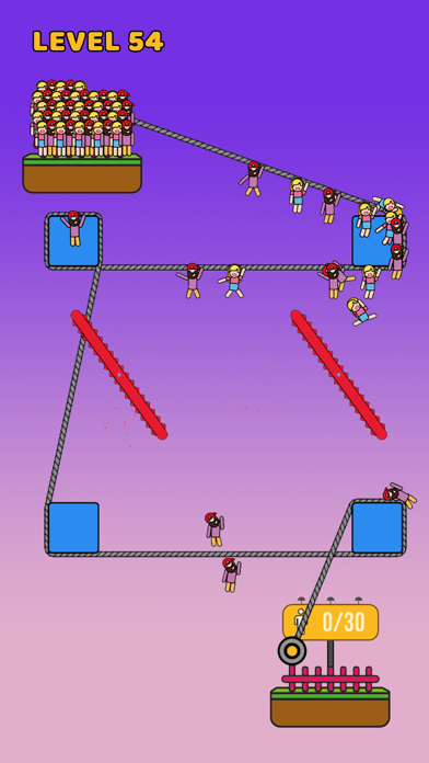 screenshot of Rope Rescue! - Unique Puzzle 3