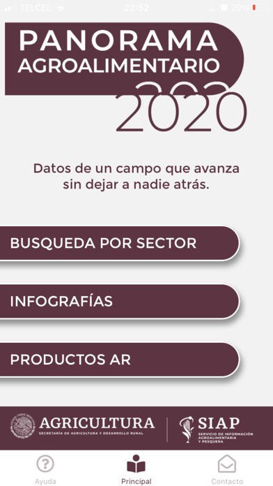 Panorama Agroalimentario 2020 Screenshot