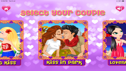 Kissing Couple Dressup Screenshot
