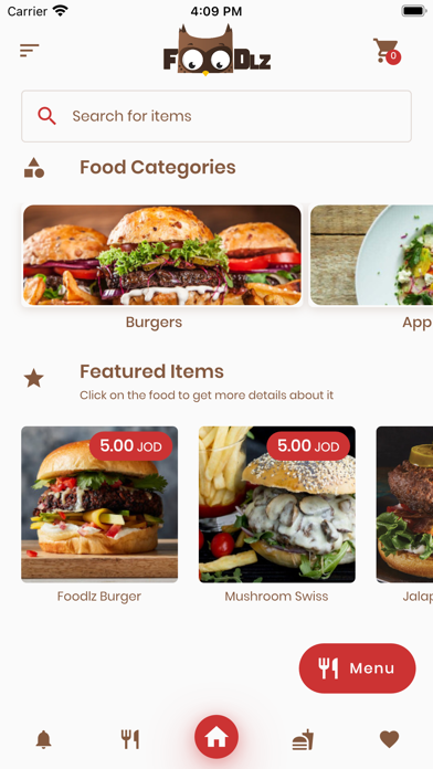 Foodlz Restaurant Screenshot 1 - AppWisp.com Foodlz Restaurant Screenshot 1 - AppWisp.com