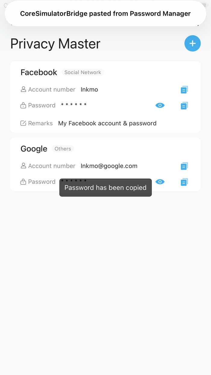 Password ManagerMy Password