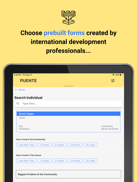 Puente - Collect iPad screenshot 4 - Productivity app