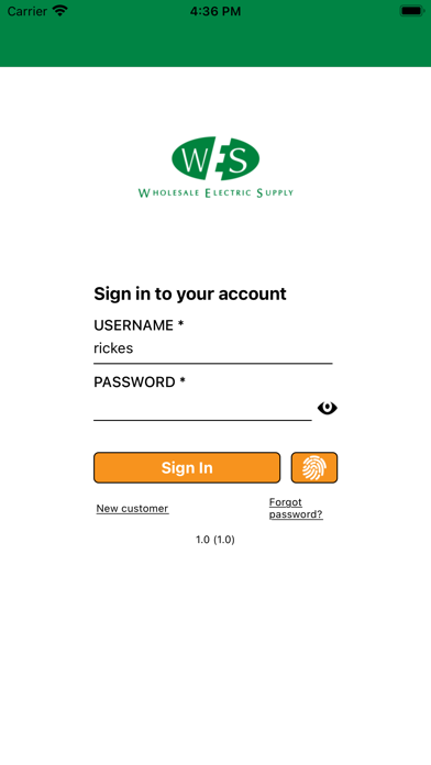 Wholesale Electric Supply App Screenshot