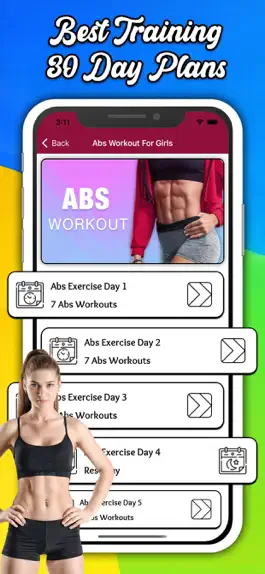 Game screenshot Abs Workout For Girls hack