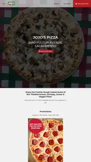 jojo's pizza sacramento iphone screenshot 1
