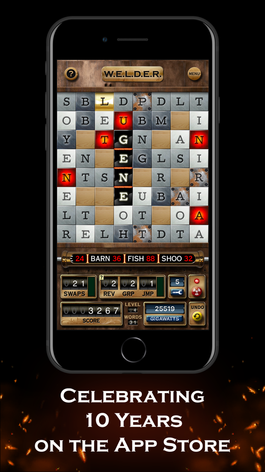 #10. W.E.L.D.E.R. - word game (iOS) От: My Evil Twin