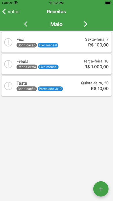 FinApp - Finanças Pessoais Screenshot