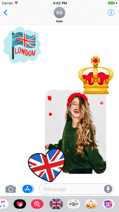 British Stickers & Emoji Screenshot