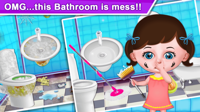 Baby Girl Home Cleaning Screenshot