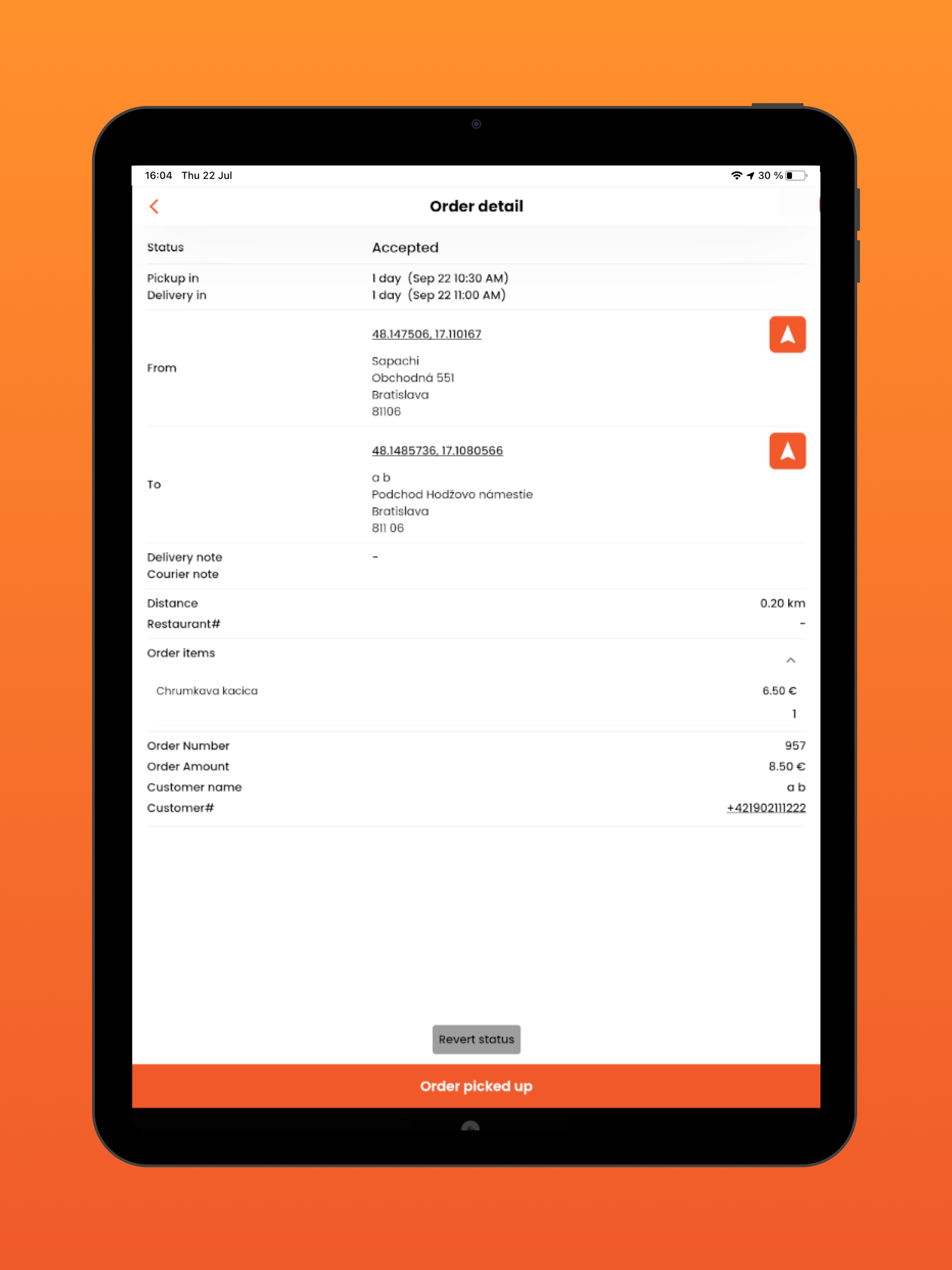 PayToEat Driver