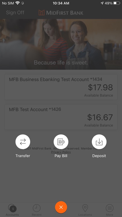 MidFirst Bank Business Mobile screenshot-4