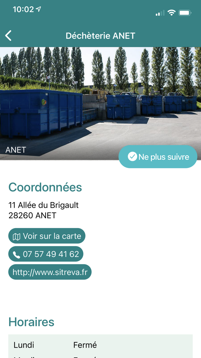 Info déchèteries Sitreva