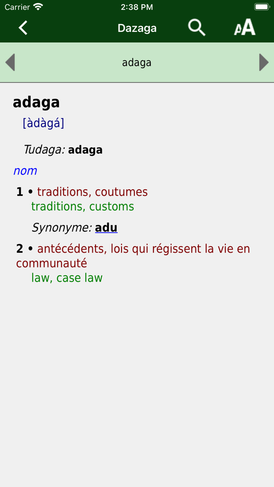 #4. Dazaga dictionary (iOS) 由: Mosko Hanadii-ĩ