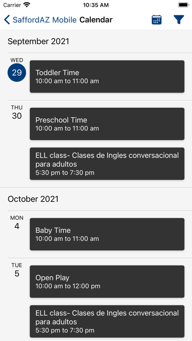 SaffordAZ Mobile Screenshot