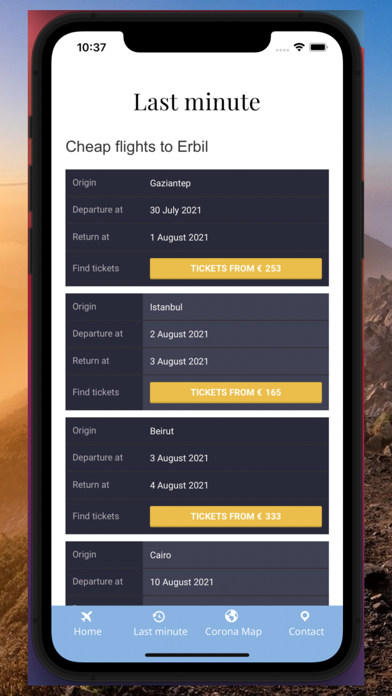 KurdTravel flights Screenshot