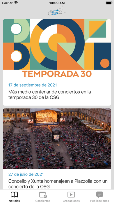 Orquesta Sinfónica de Galicia Screenshot