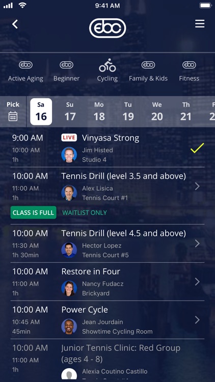 East Bank Club Member