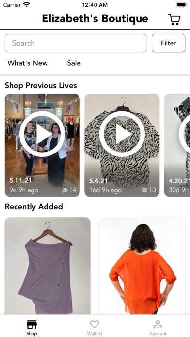 Screenshot #3 pour Elizabeth's Boutique
