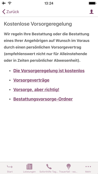 Bestattungen Karl Schumacher Screenshot