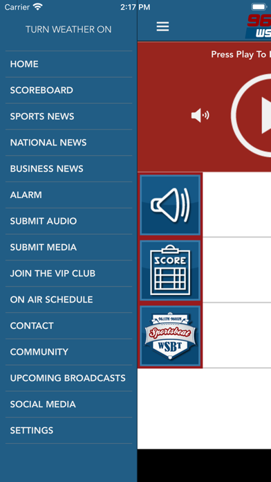 960AM WSBT Radio Screenshot