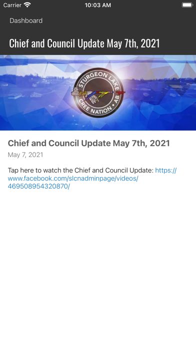 Sturgeon Lake Cree Nation Screenshot