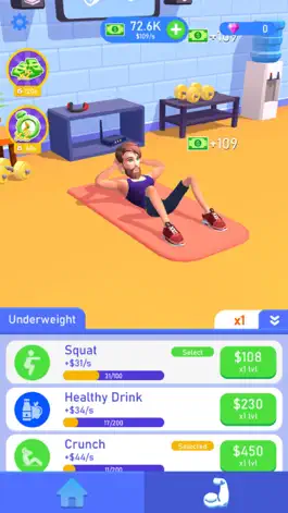 Game screenshot Idle Workout Success Life apk