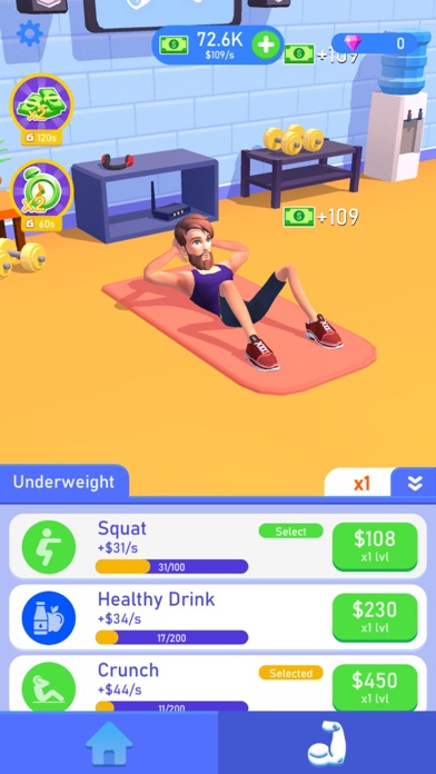 Idle Workout Success Life Screenshot