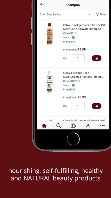 Okay Pure Naturals Wholesale Screenshot