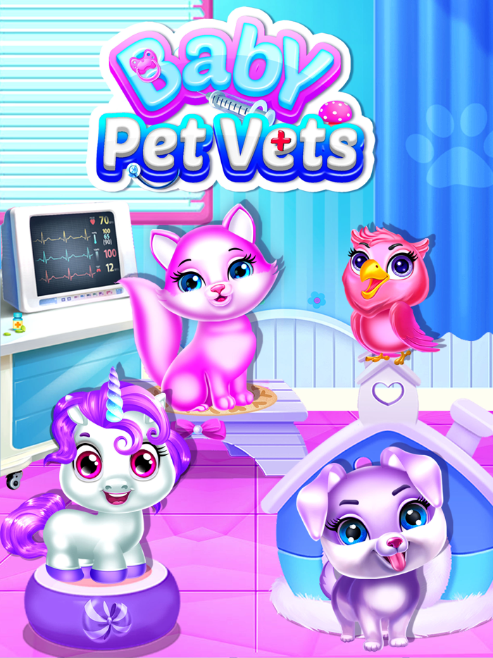 Baby Pets Doctor Dentist Game