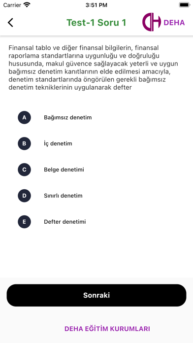 Deha Mobil Soru Bankası Screenshot