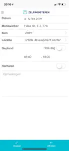 mijnDienstrooster App screenshot #6 for iPhone