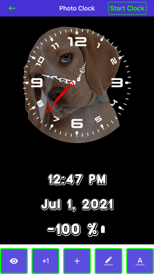 #6. OLEDX Analog BigClock-Pendulum (iOS) 由: Mamoona Yasin