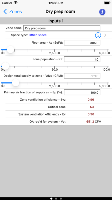 HVAC ASHRAE 62.1 Screenshot