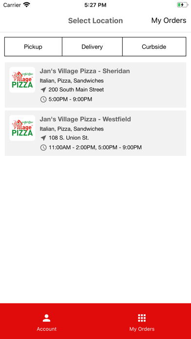Jan's Village Pizza Screenshot