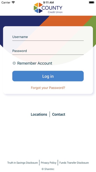 County CU Mobile Screenshot
