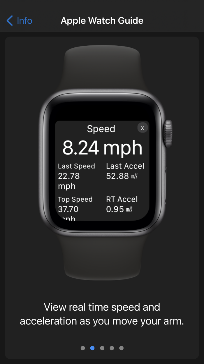Arm Speed Analyzer for Watch