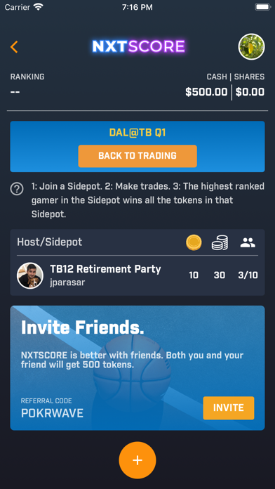 NXTSCORE Screenshot