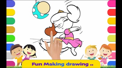 Coloring Finger Painting Games Screenshot