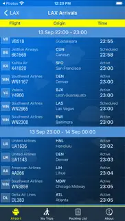 los angeles airport info iphone screenshot 2