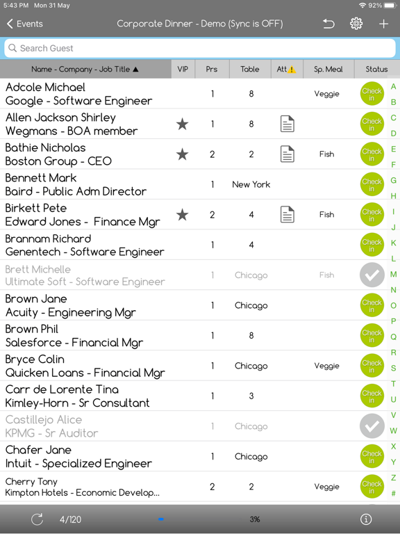 Screenshot #5 pour e-GuestList Check-In App