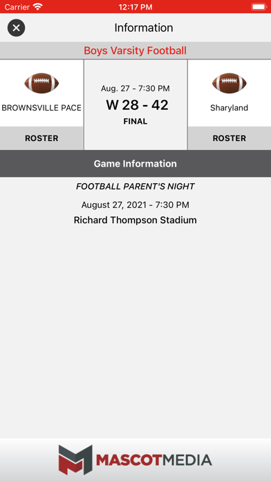 Sharyland ISD Athletics Screenshot
