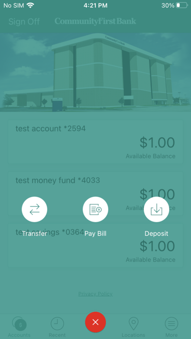 Community First Bank NI LA Bus Screenshot