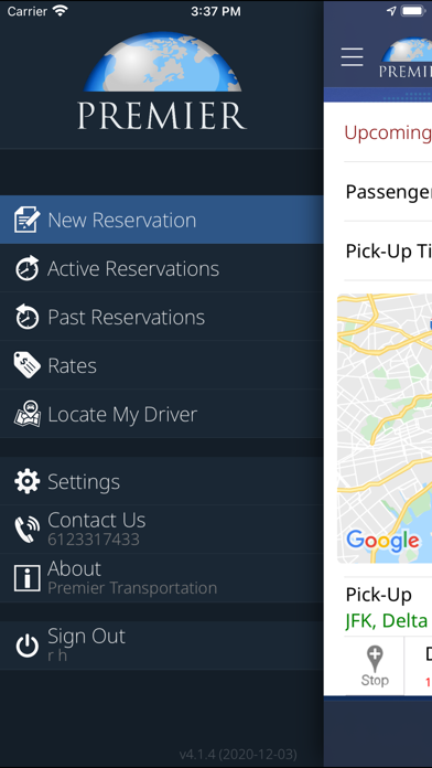 Premier Transportation Screenshot