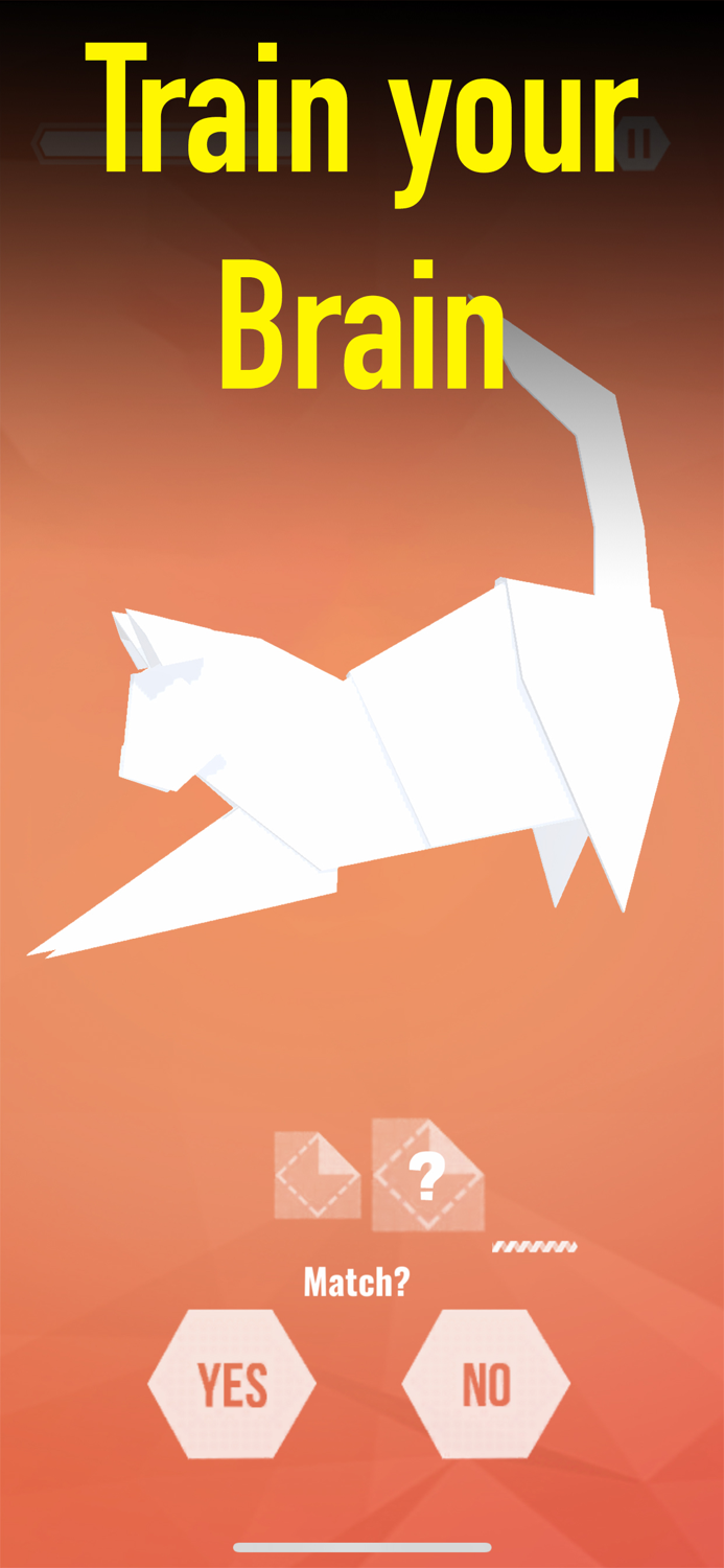 N-Back Origami AR Memory Game