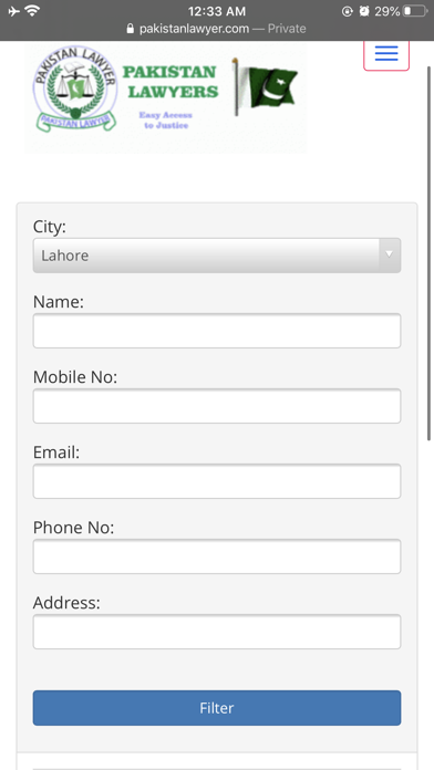 Pakistan Lawyer Screenshot