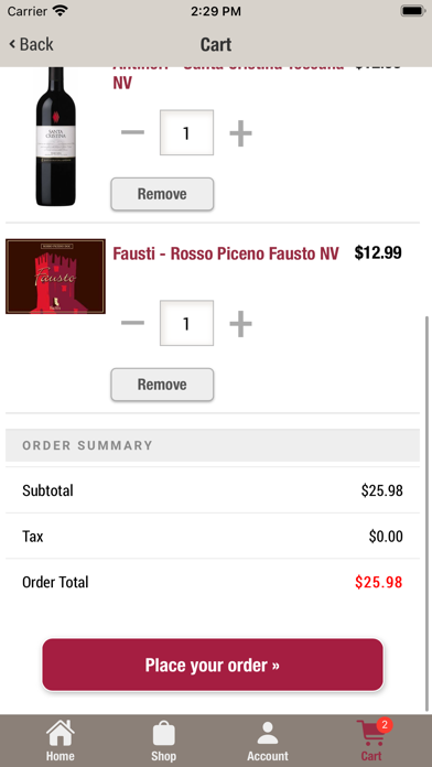 Atwood Wine & Spirits Screenshot